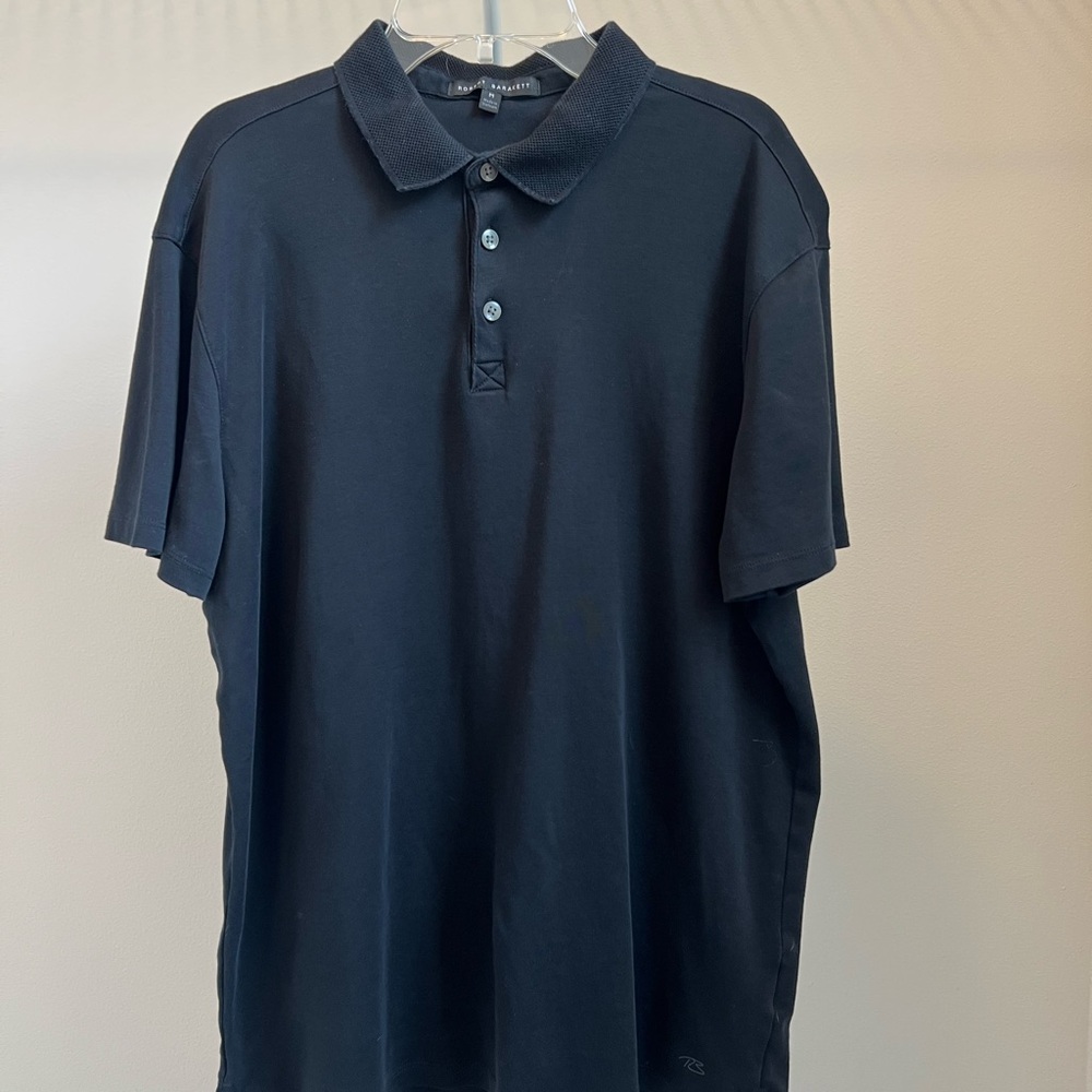 Robert Barakett Black Polo Shirt Classic Design - Picture 5 of 6